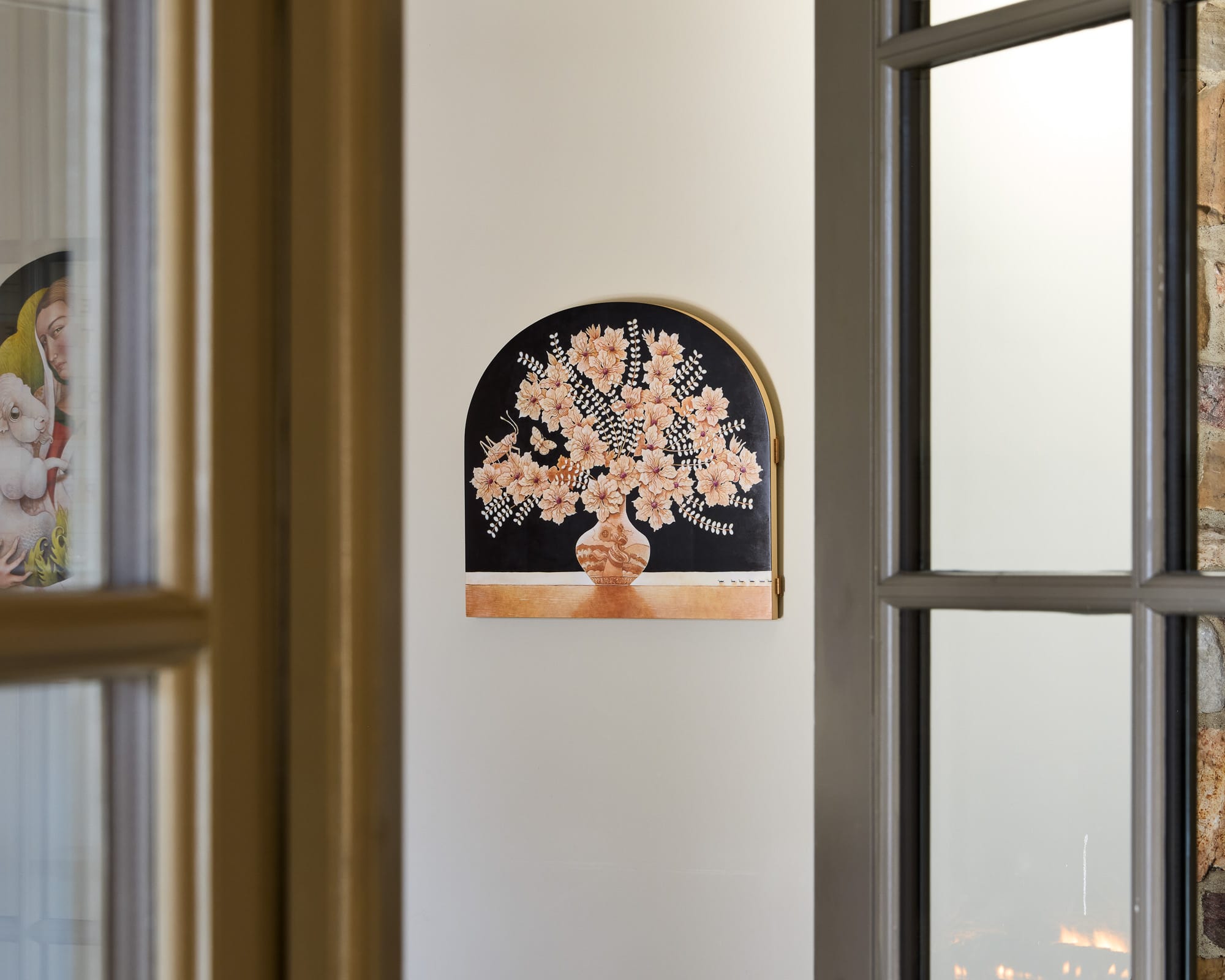 E.E. Kono, Burnished (2025), 24 in x 27 in x 1.25 in.