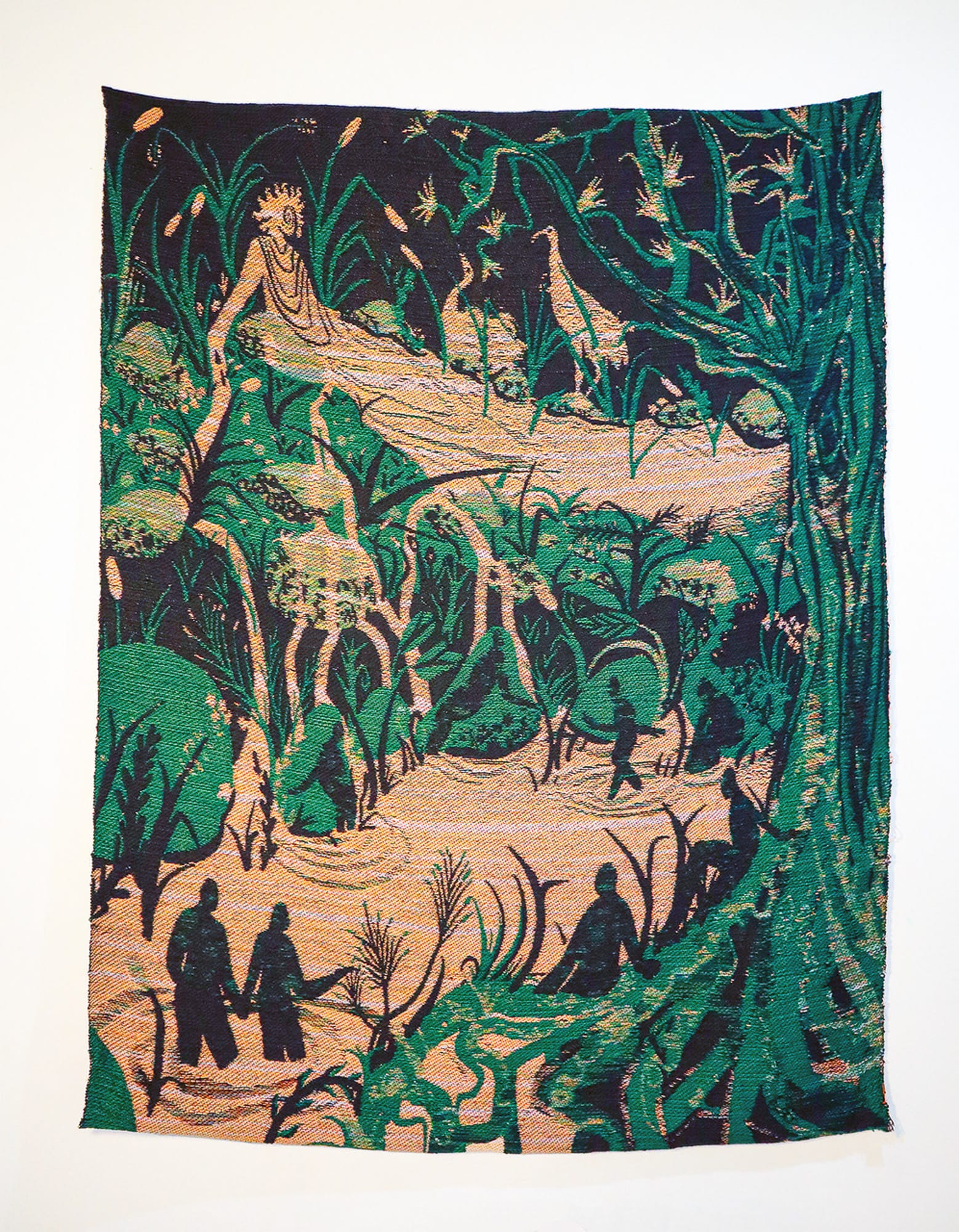 Amir Khadar, Jungle Fairy #17 (2025). Cotton and wool, 53 in x 41 in.