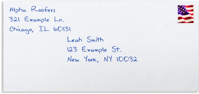 An example of a 4x6 printed postcard.