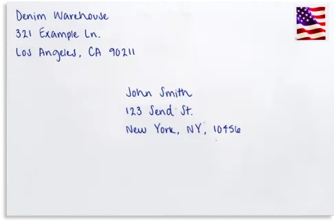 An example of a 4x6 printed postcard.