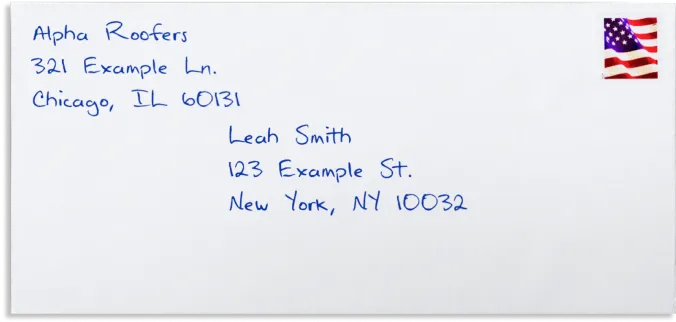 An example of a 4x6 printed postcard.