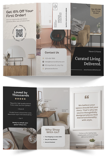 An example of a 4x6 printed postcard.