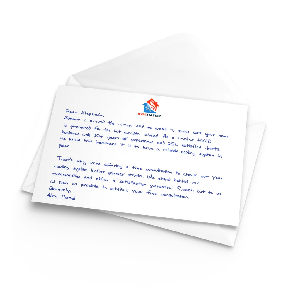 handwritten envelopes for business
