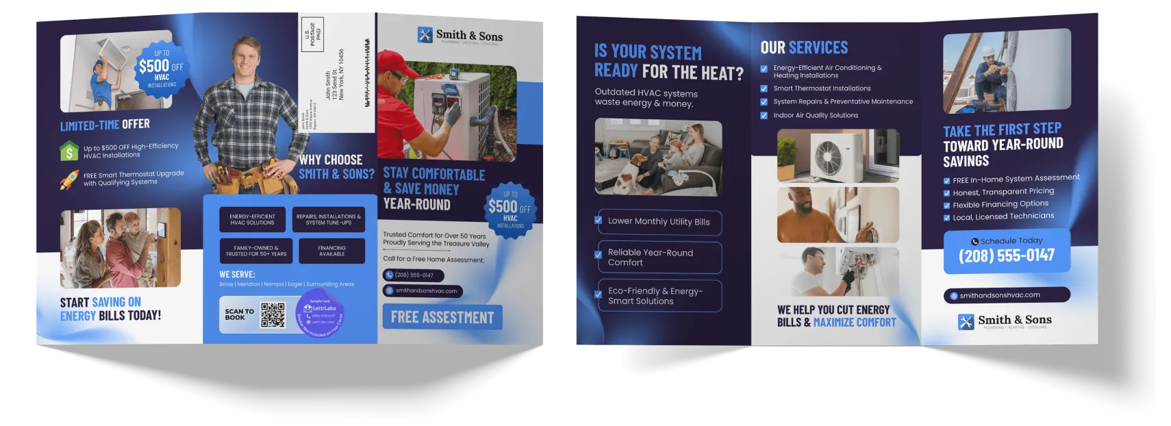 An example of a 4x6 printed postcard.