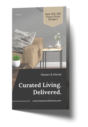 An example of a 4x6 printed postcard.