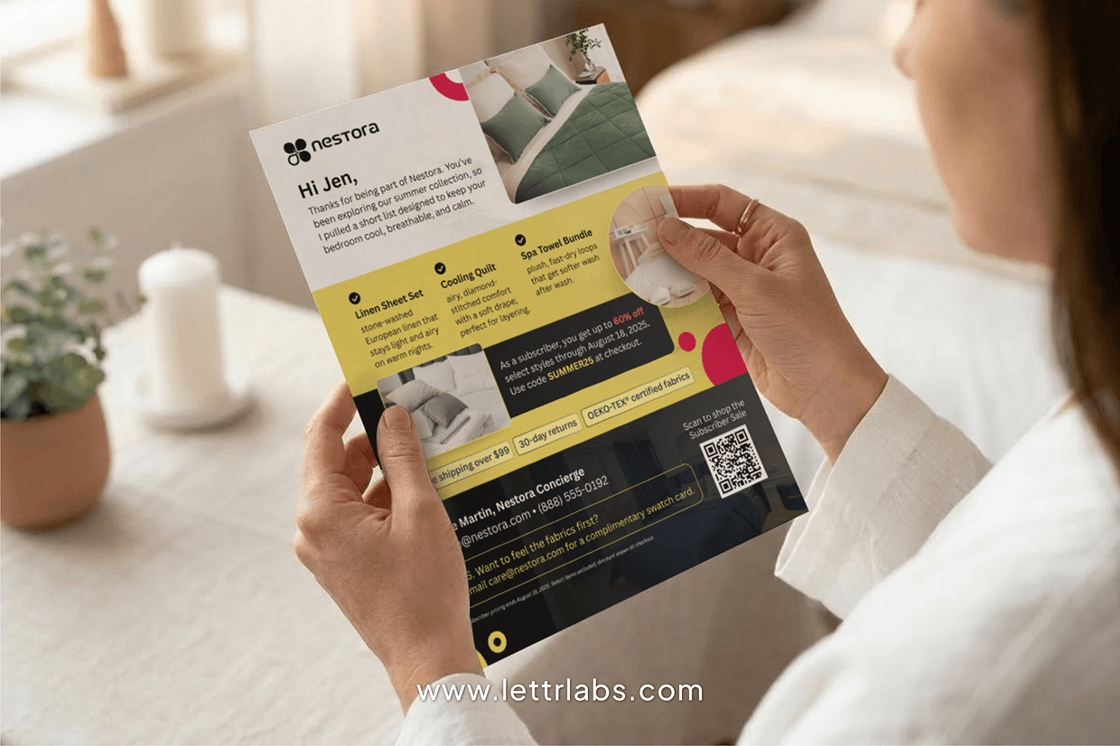 Printed Letter With QR Code