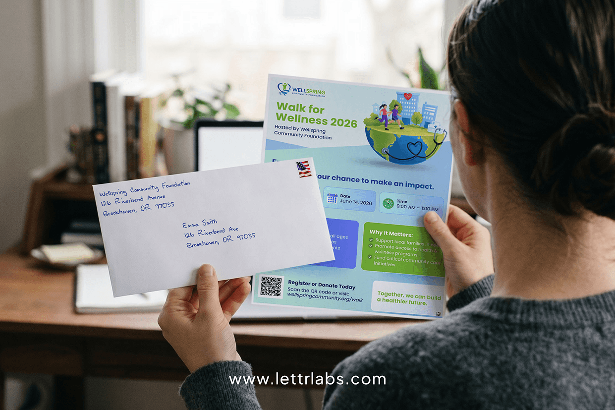 Nonprofit Letter and Envelope