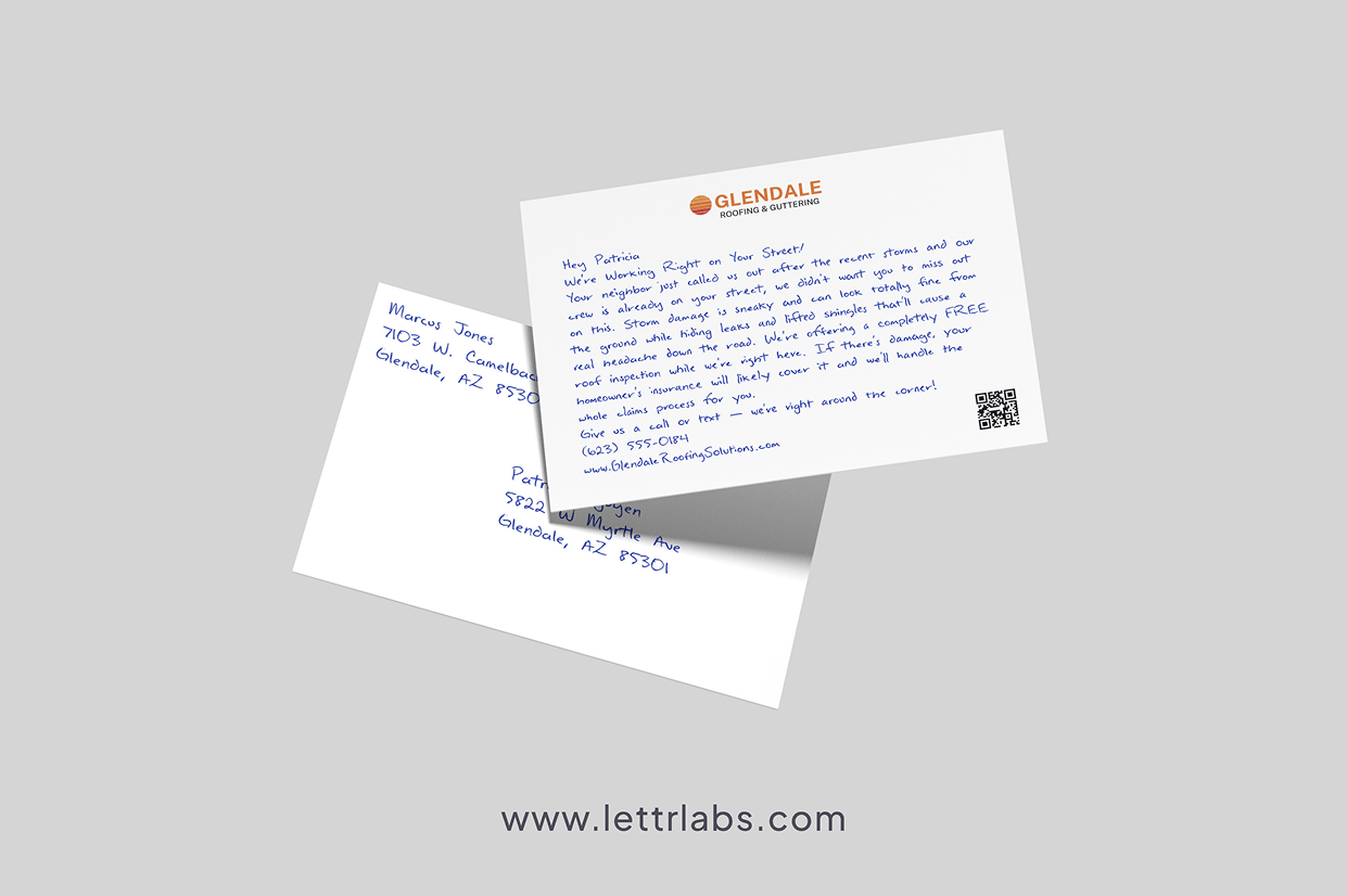 Home Services Handwritten Card