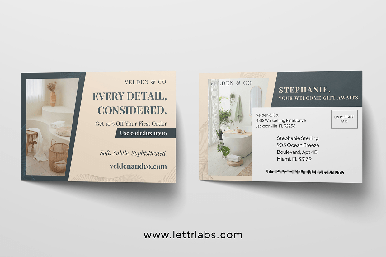 Home Decor Printed Postcard