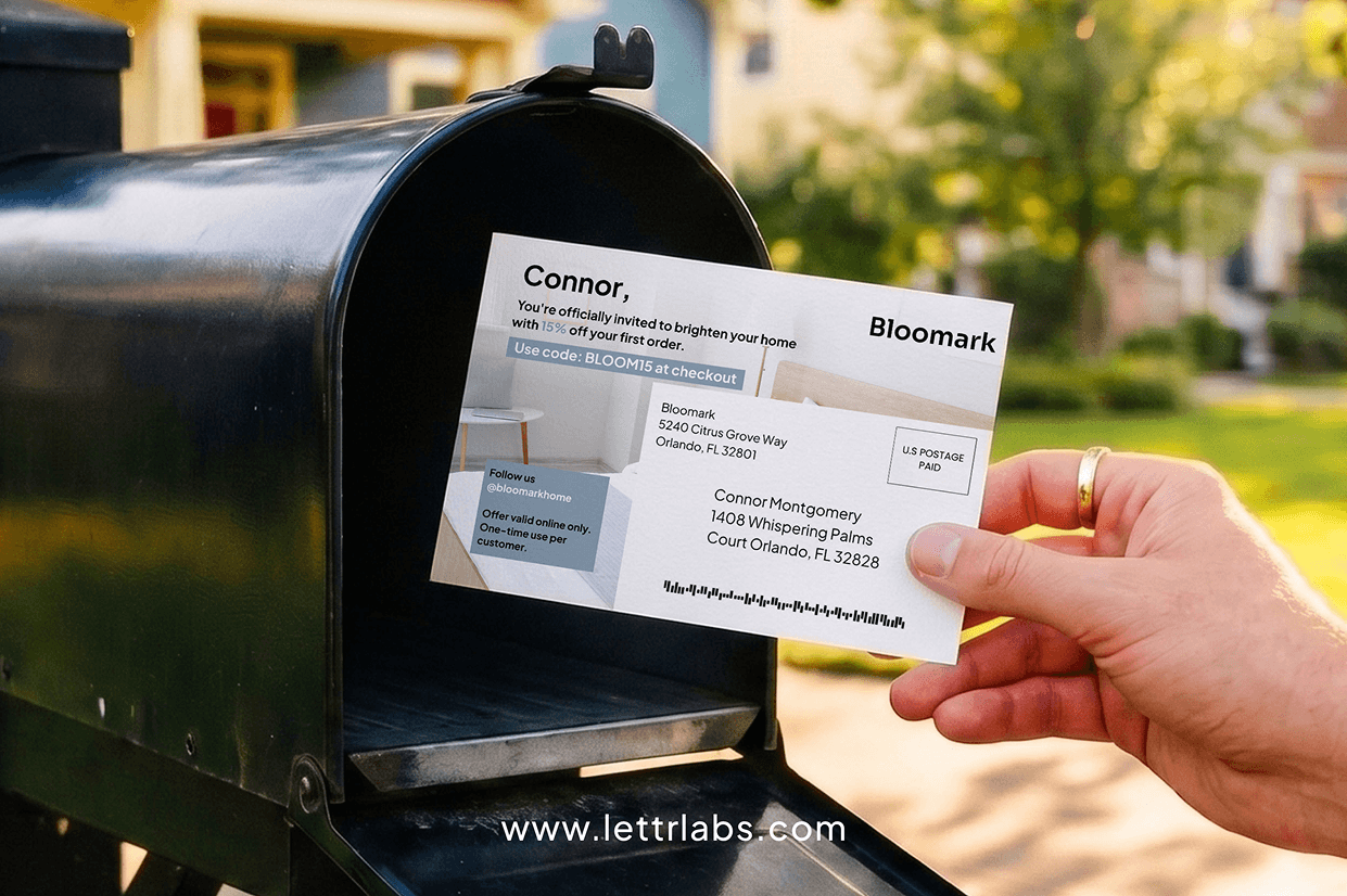 Promo Code Printed Postcard