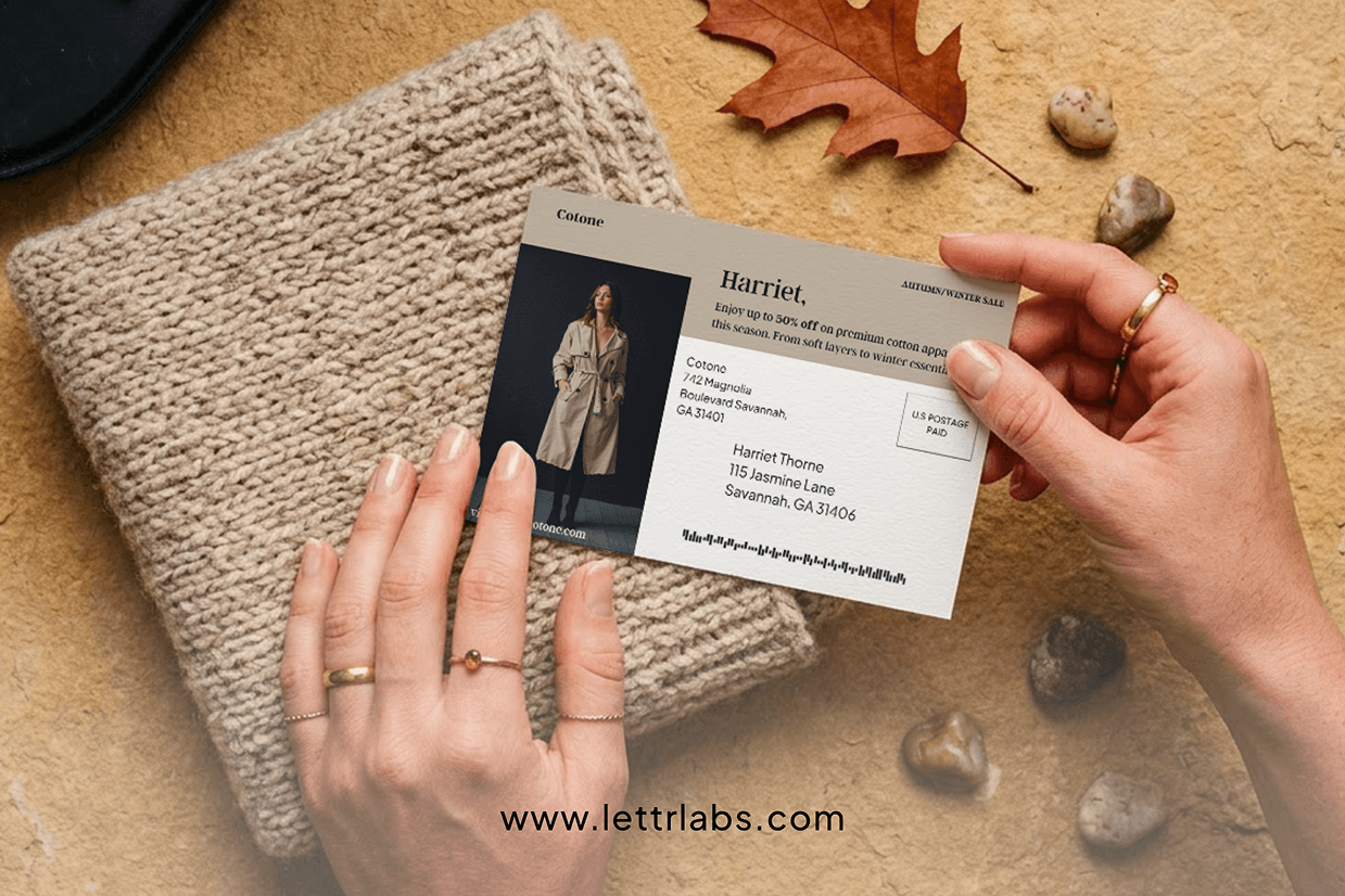 Fashion Printed Postcard