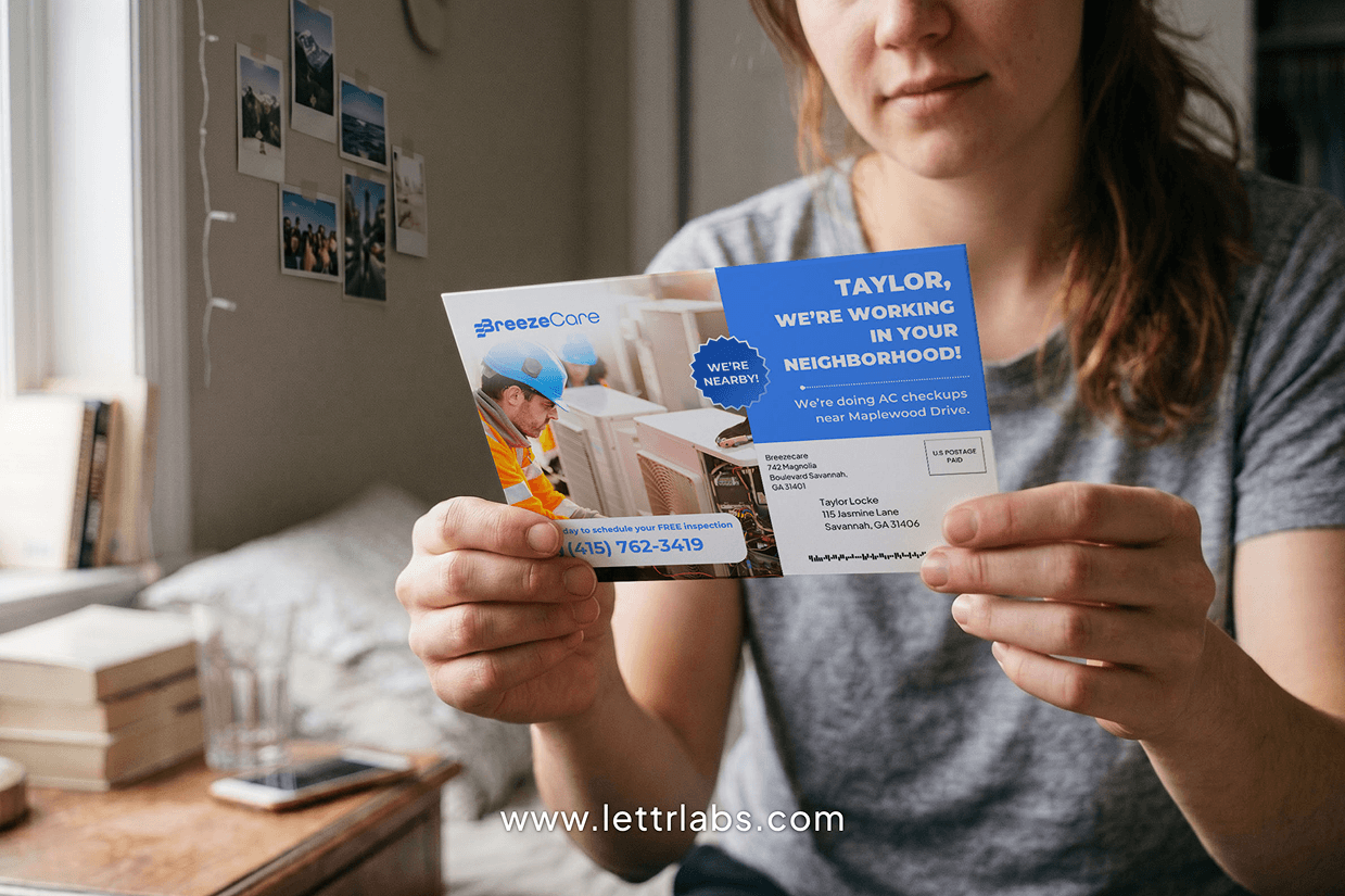 Home Services Printed Postcard