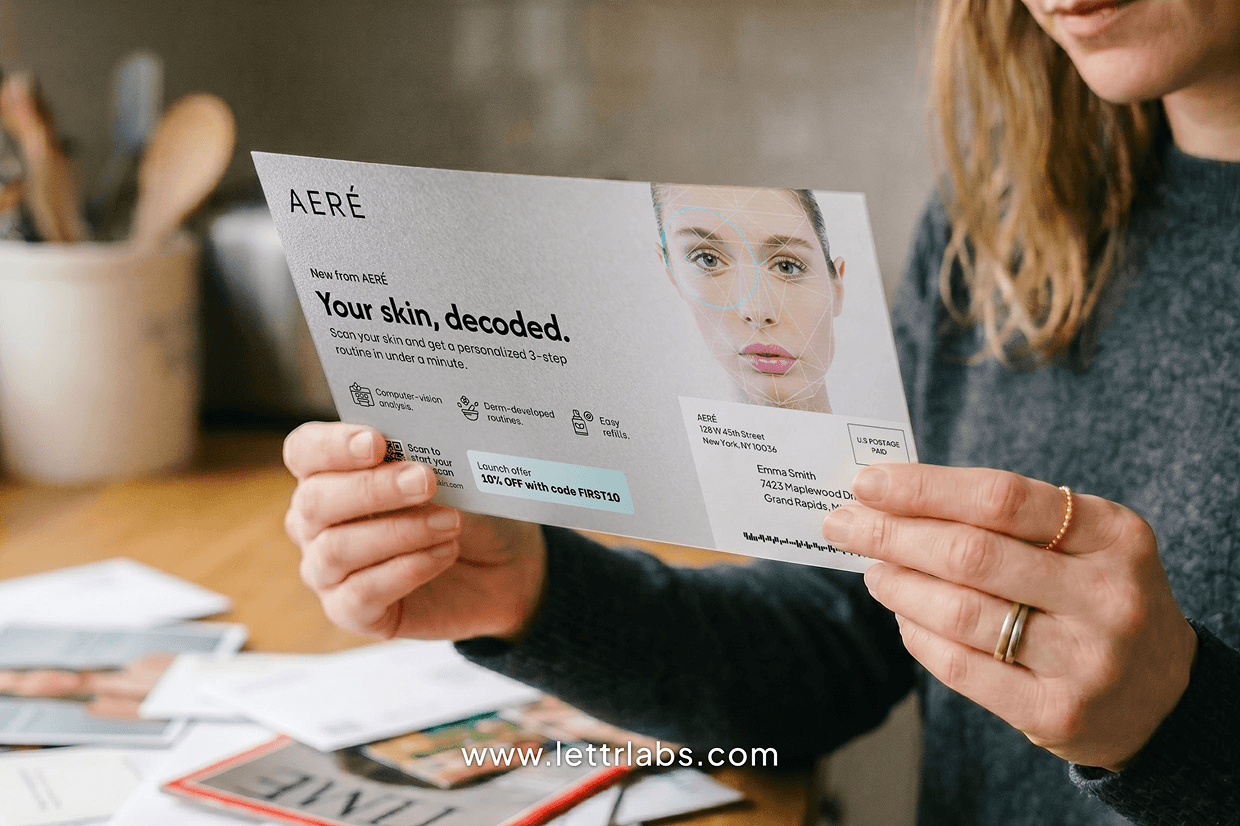 Skincare Printed Postcard