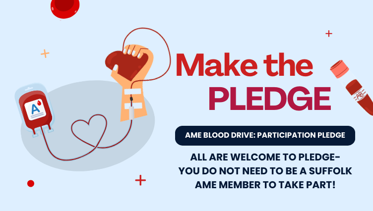 SUFFOLK AME BLOOD DRIVE: PARTICIPATION PLEDGE