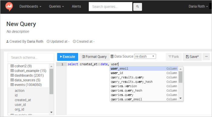 Redash DB Client