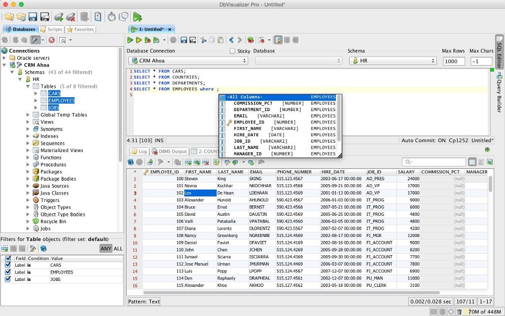 DB Visualizer DB client