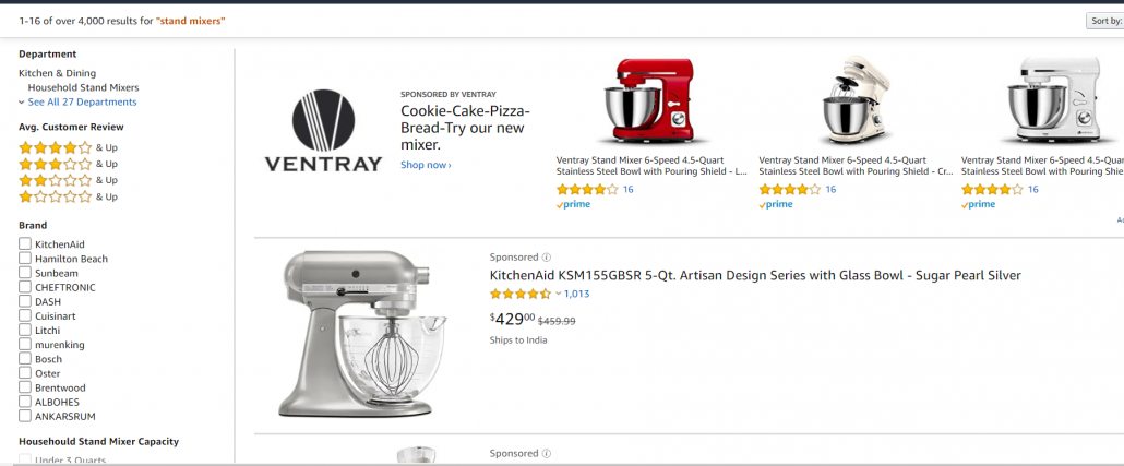 Amazon Top Of Search