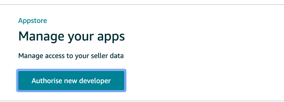 MWS API authorization