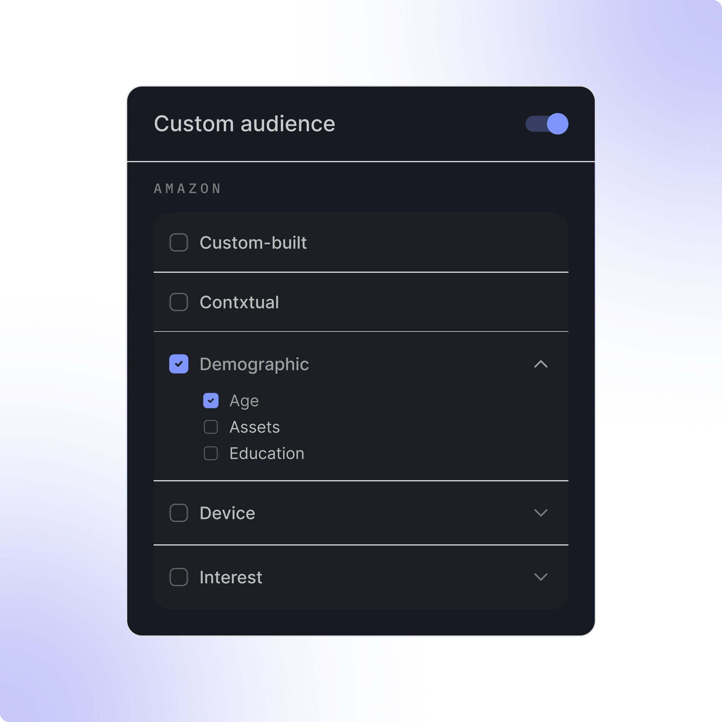 Intentwise Amazon DSP platform