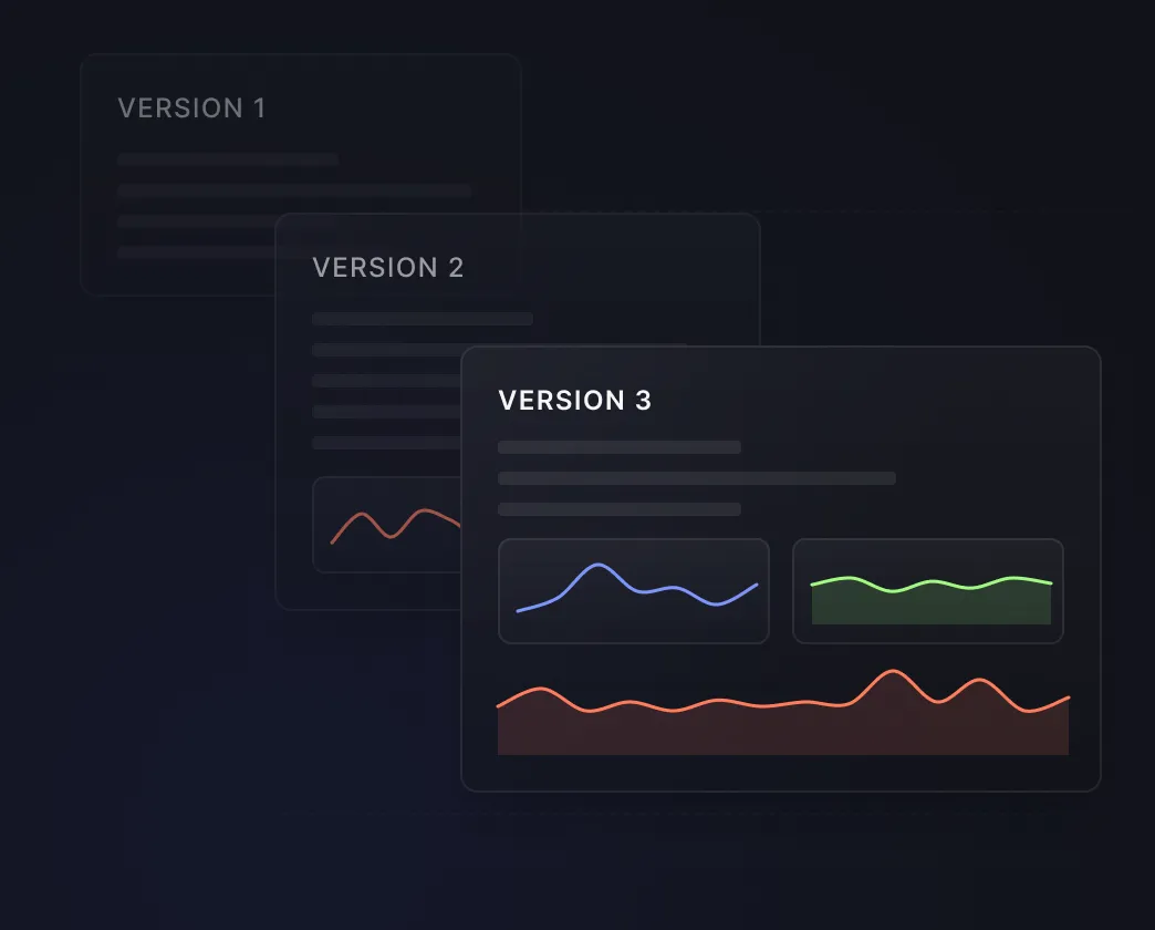 Stacked data pipeline versions 1, 2 and 3 updating automatically