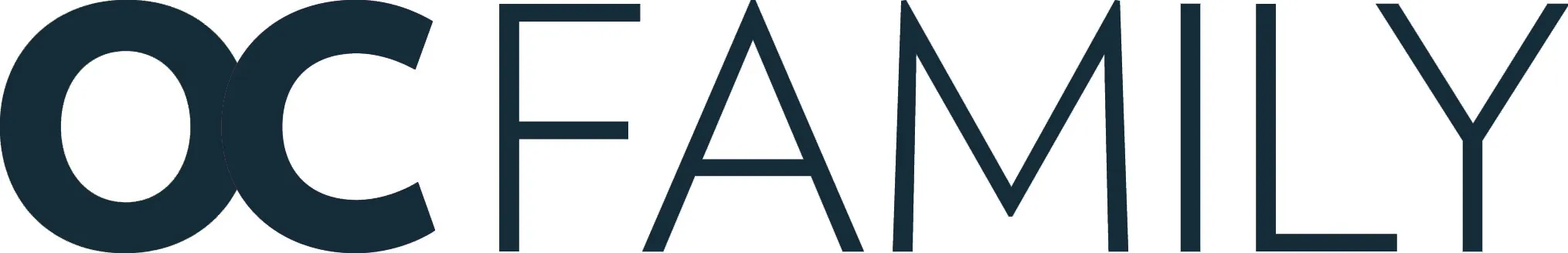 Logo text reading 'OC FAMILY' in bold, uppercase letters with 'OC' stylized and merged.