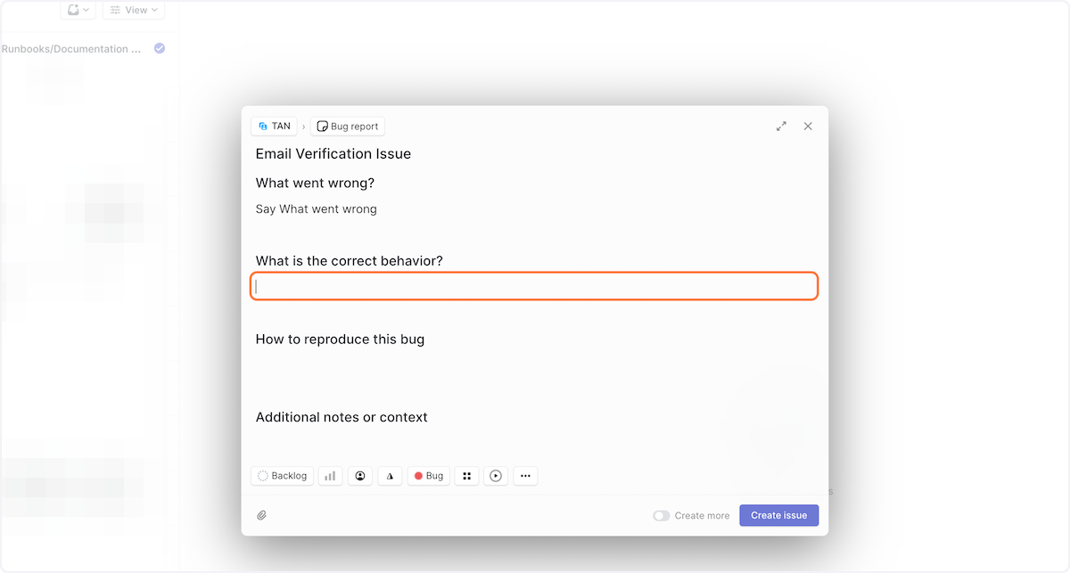 We ask that users respond to all questions to allow for quicker resolution.