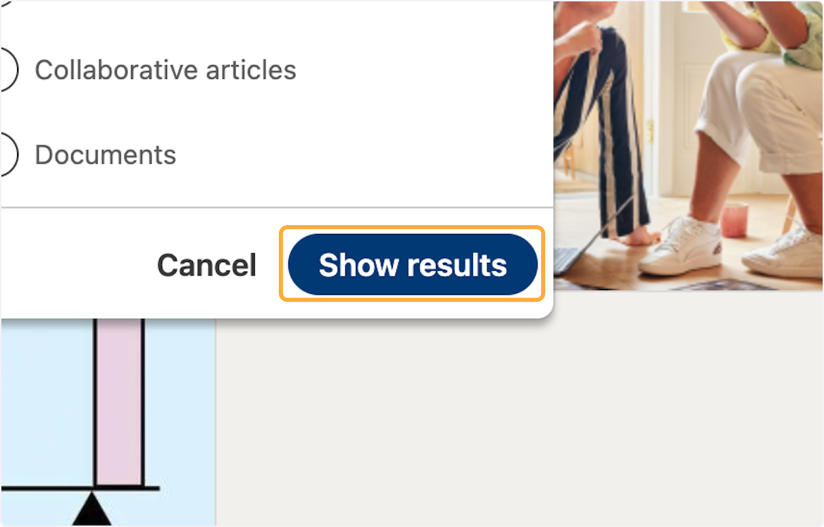 Click on Show results