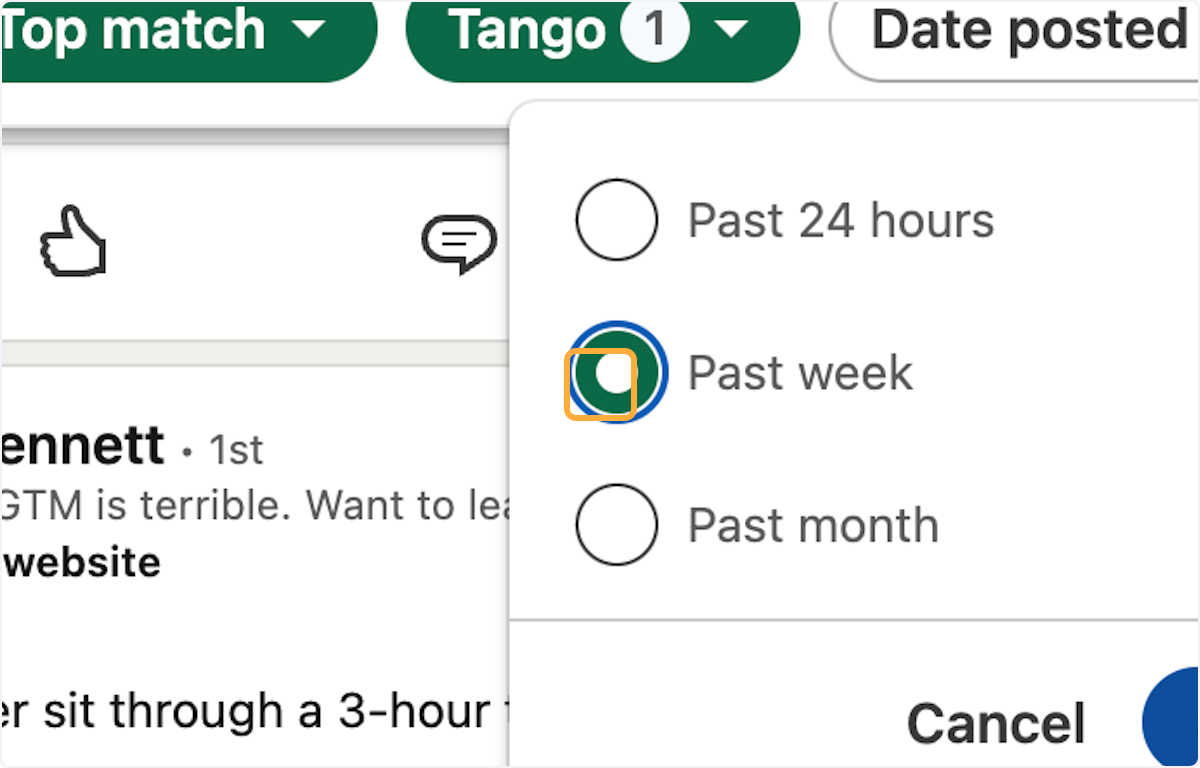 Select Past week…
