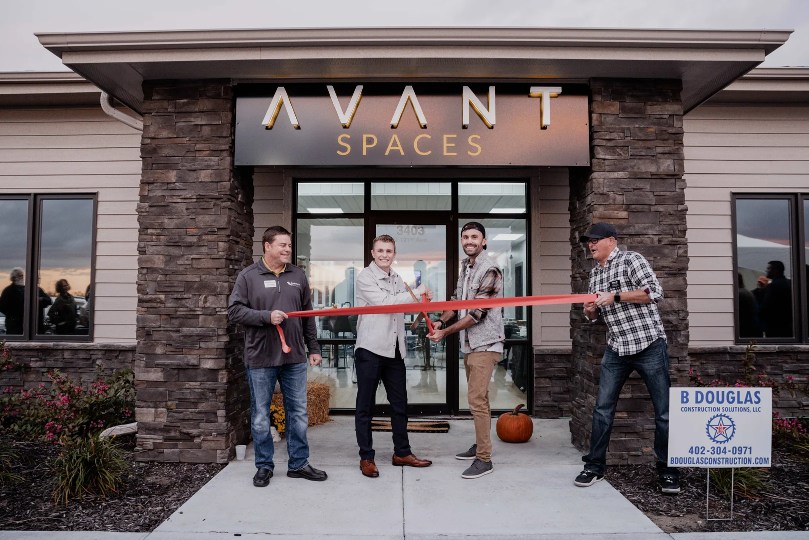 Ribbon cutting ceremony for a new business in downtown Elkhorn - business networking events Elkhorn Ribbon cutting ceremony for a new business in downtown Elkhorn - business networking events Elkhorn