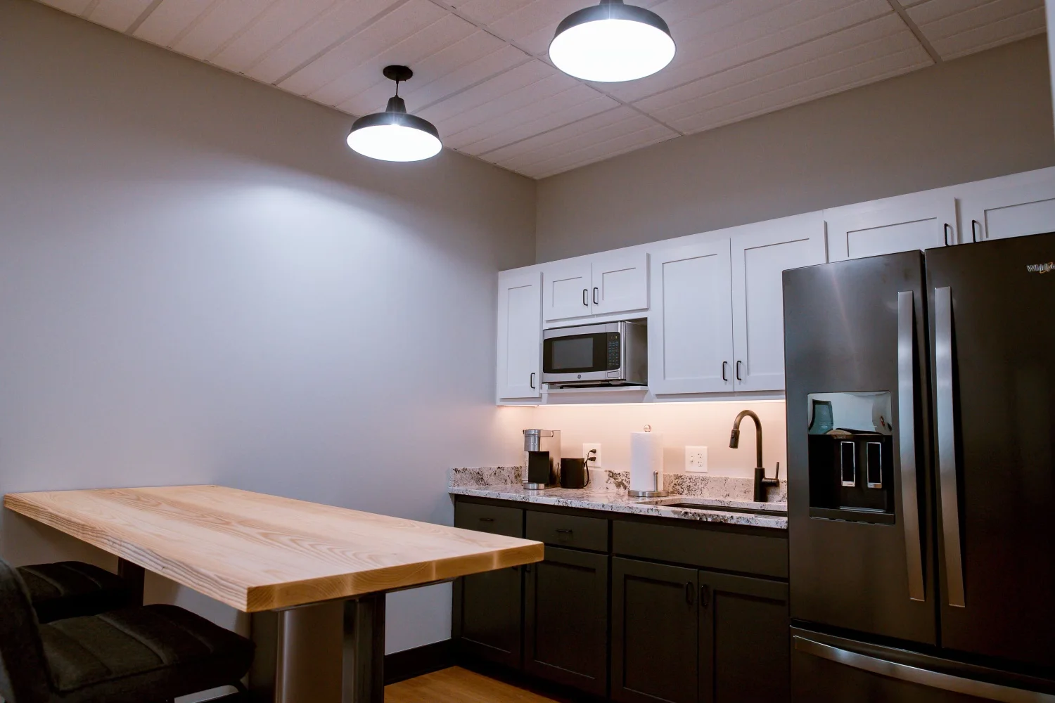 cozy coffee station with modern amenities