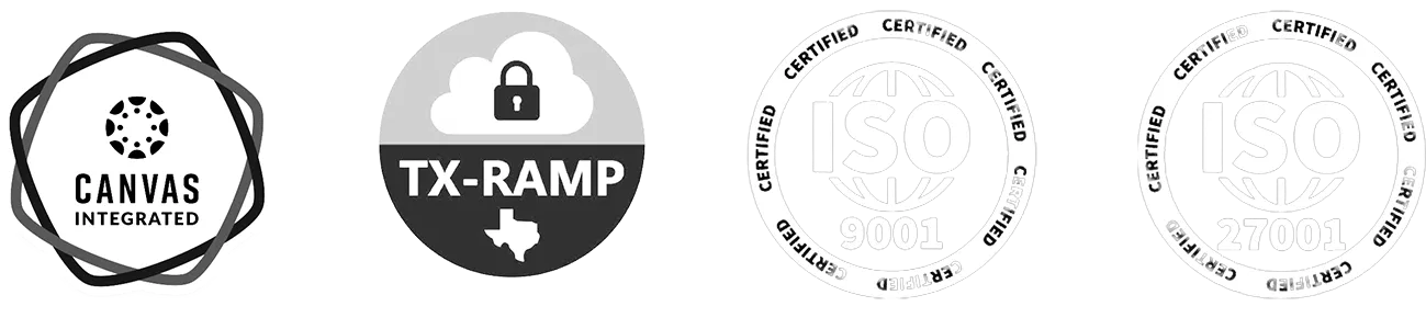 Canvas Integrated, TX-RAMP Certified, ISO 9001, ISO 27001