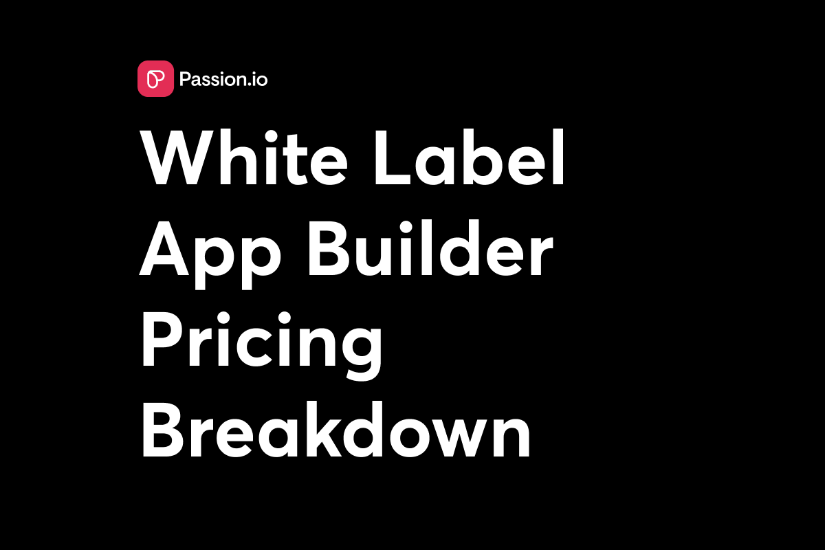 White Label App Builder Pricing