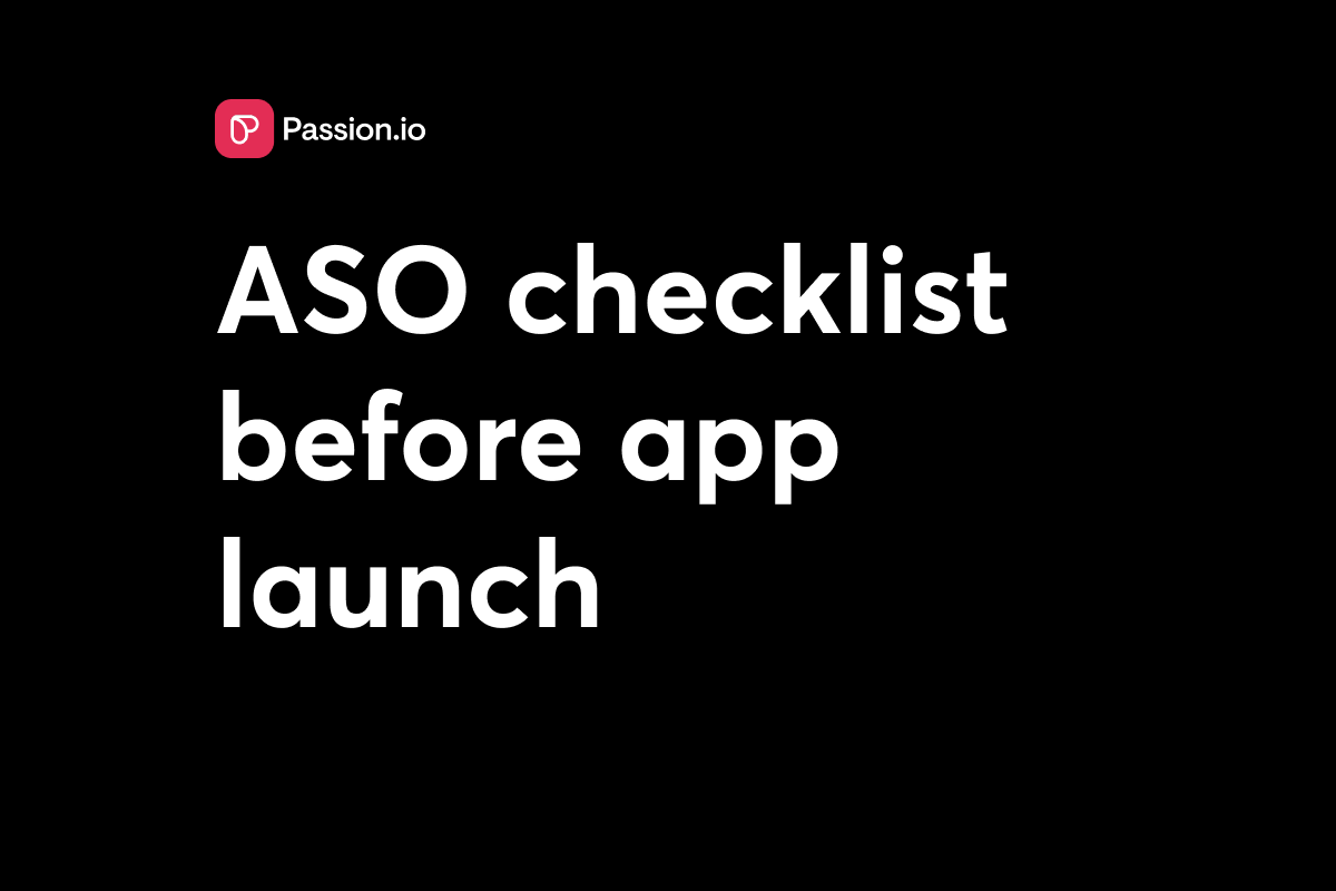 Pre-launch ASO checklist