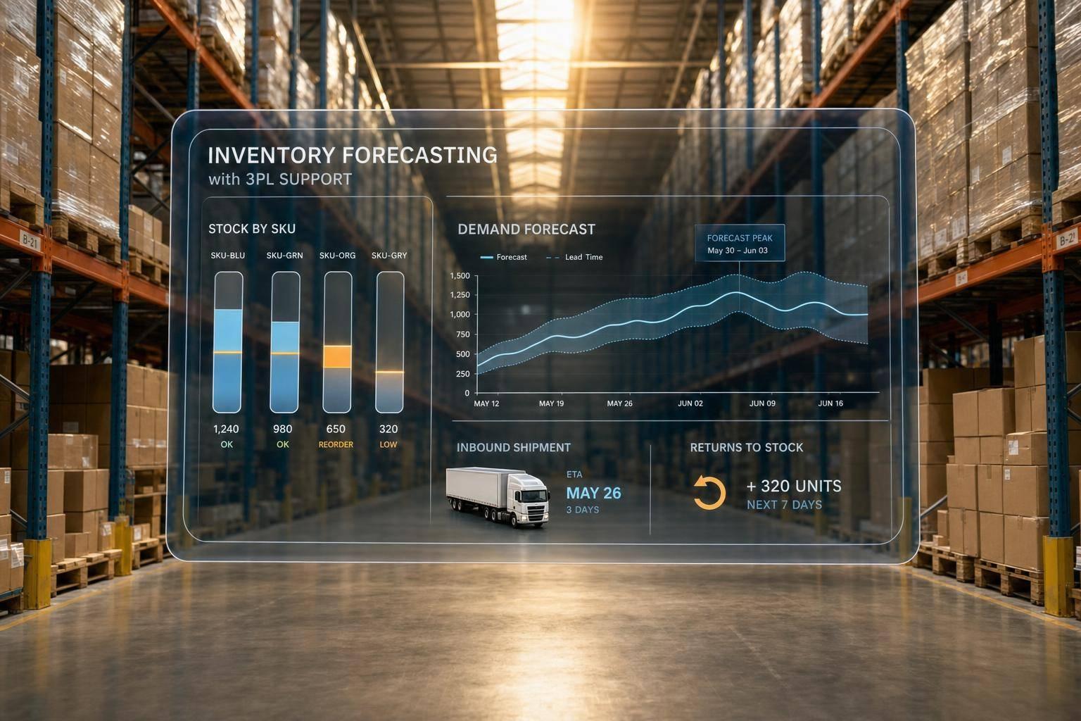Inventory Forecasting with 3PL Support