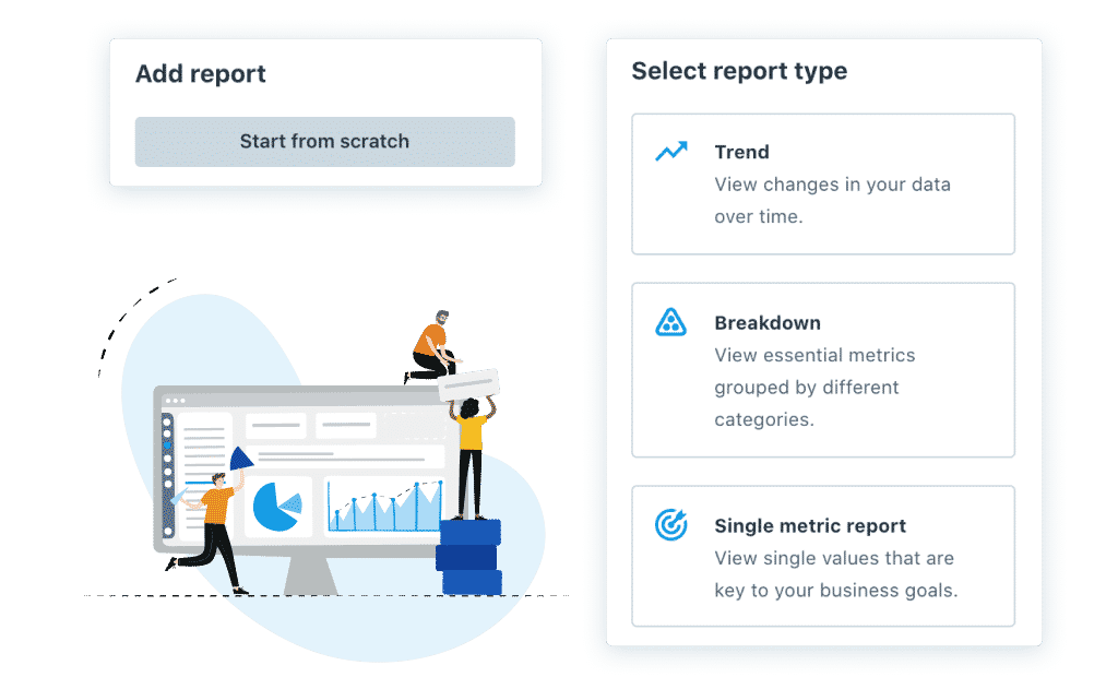 Create a trend, breakdown or single metric report in Recruitee