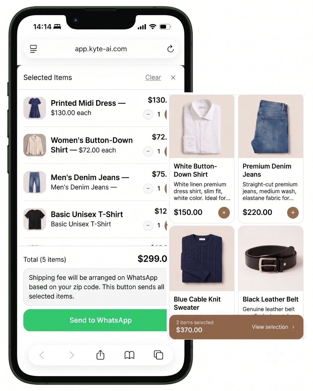 Catálogo online para vender no WhatsApp
