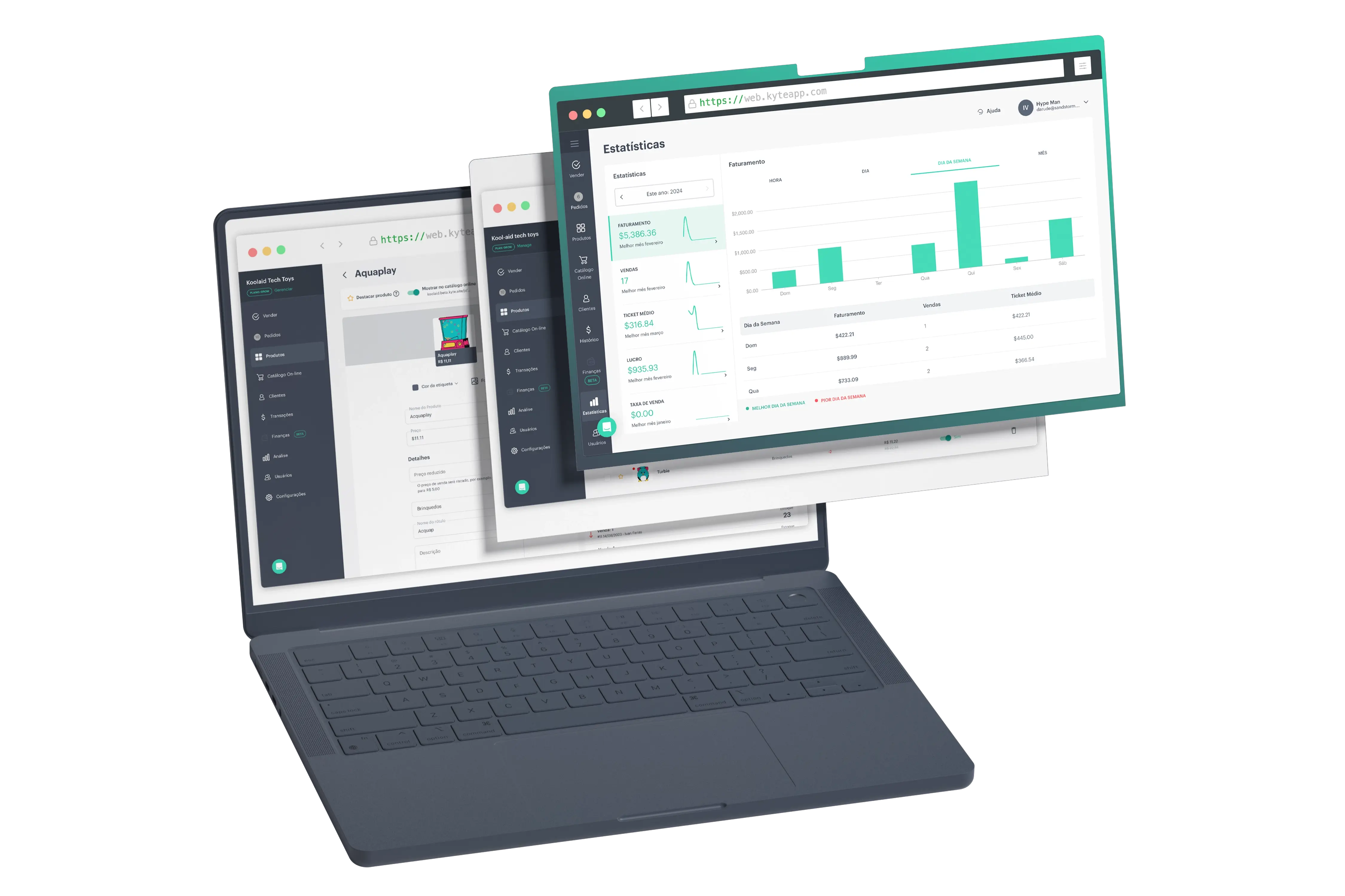 Dashboard mockup