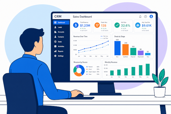 Data driven decisions enabled by having integrated data available via reports and dashboards