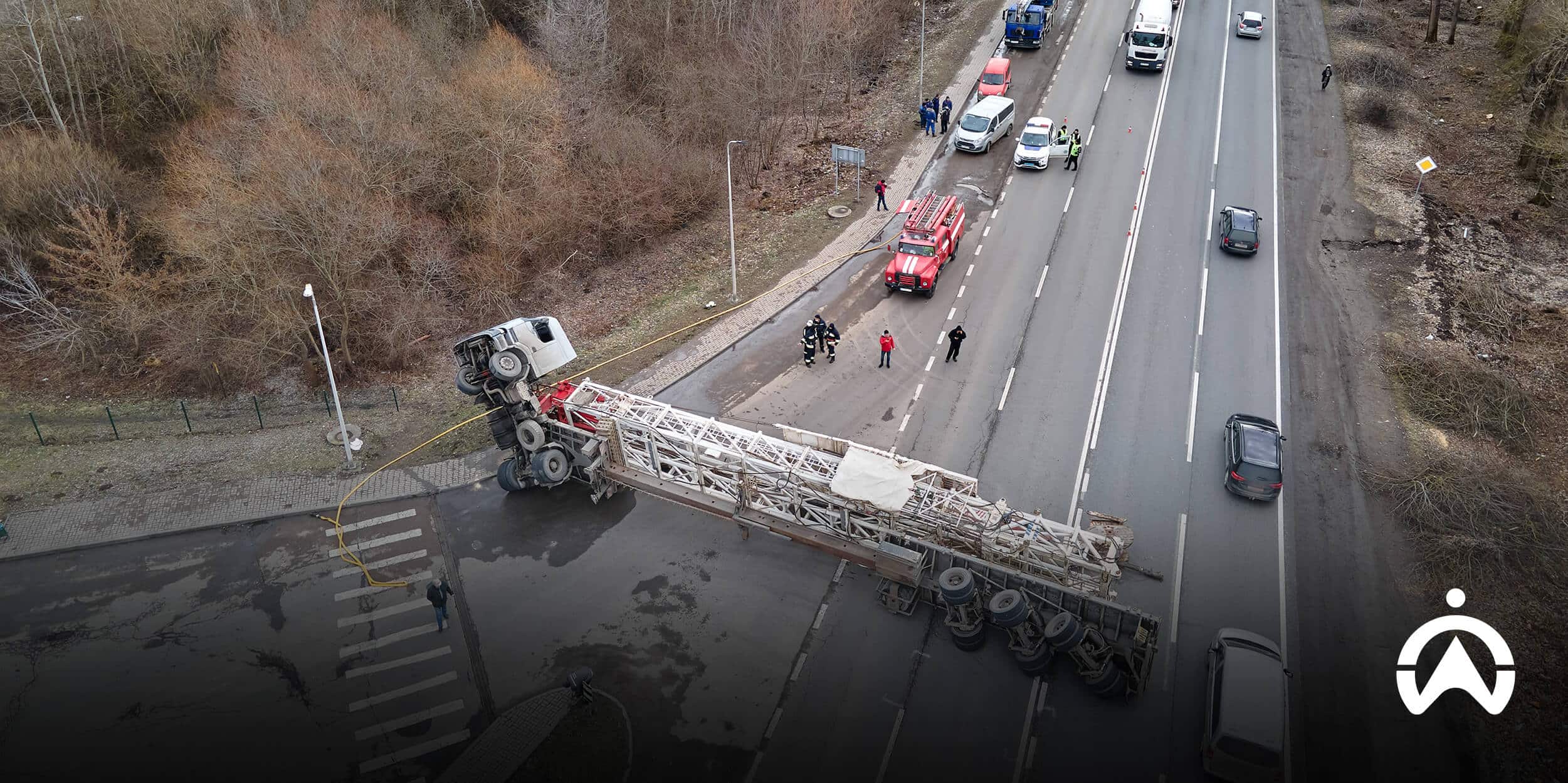 Telematics system showing speed, braking, and location data for crash analysis