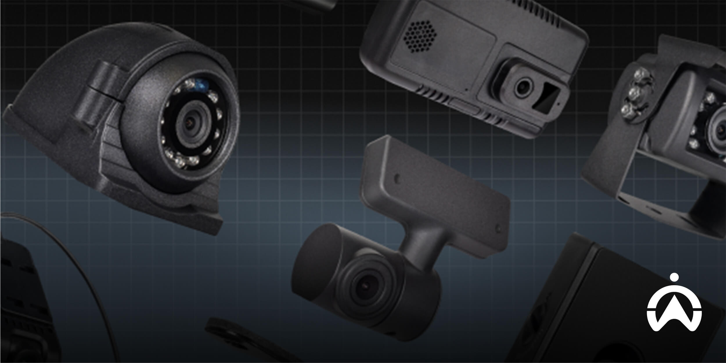 Cartrack dashcams lineup showcasing five models for business and personal use.