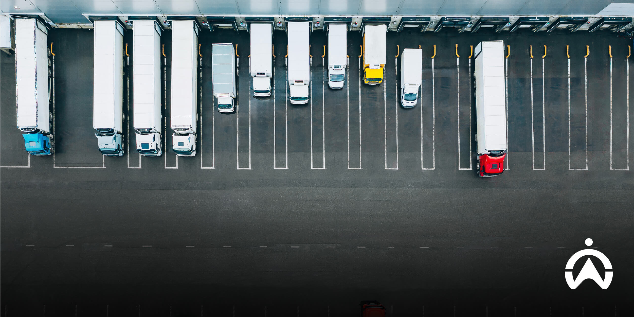 Business vehicles monitored using GPS tracking and telematics technology.