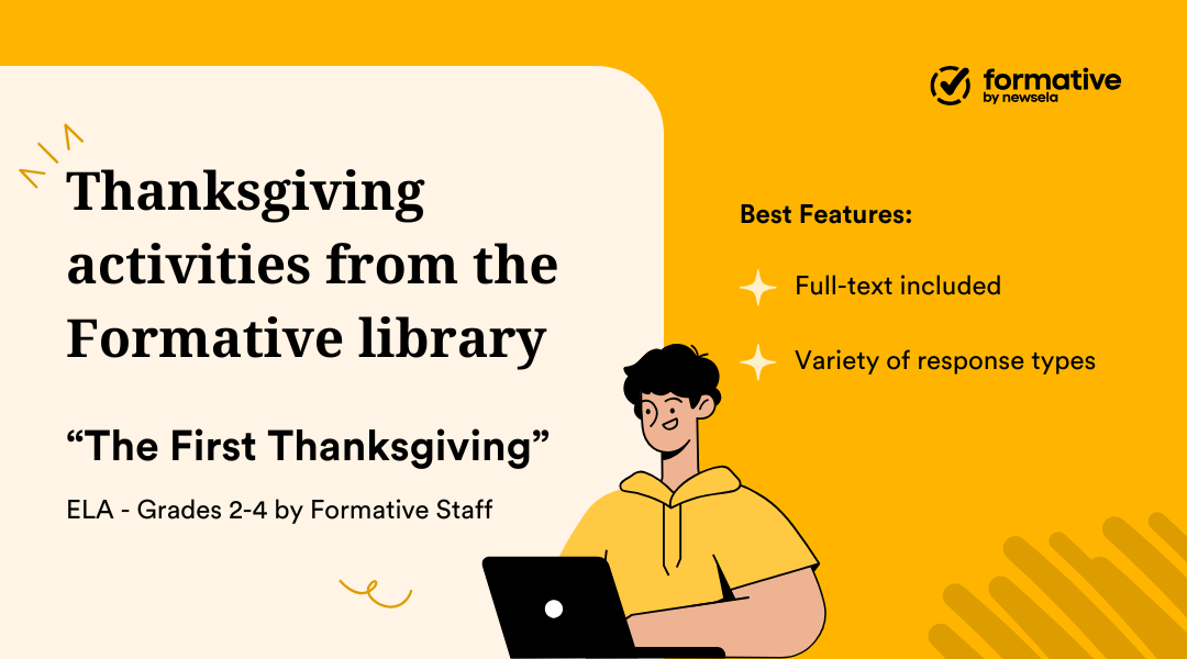 Elementary Thanksgiving Comprehension Activity