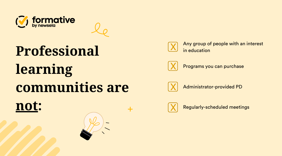 Professional learning communities are not