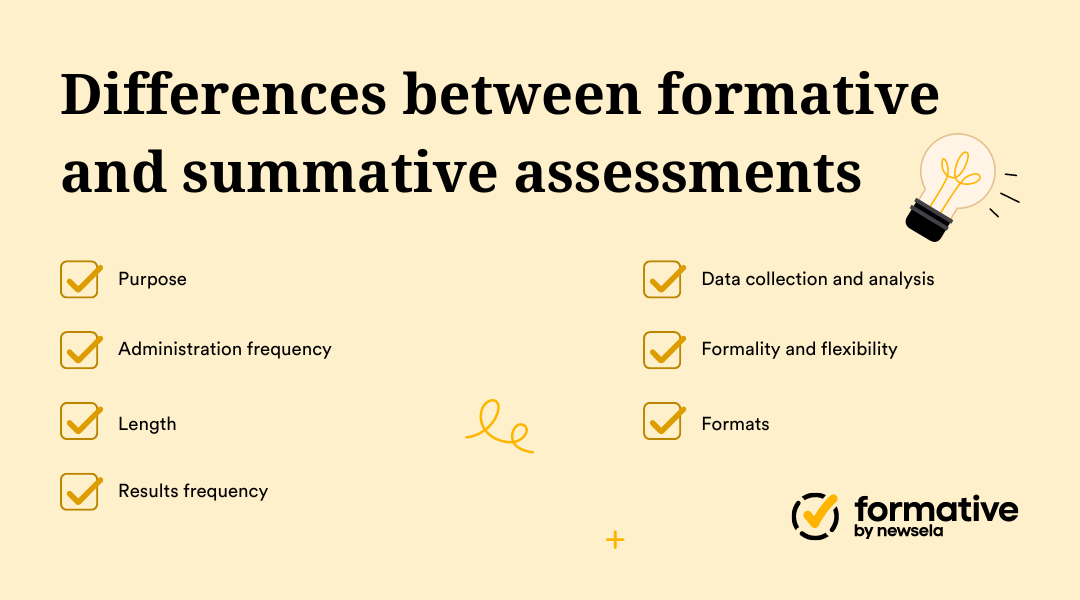 Differences between formative and summative assessments