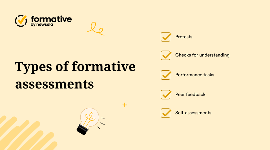 Types of formative assessments