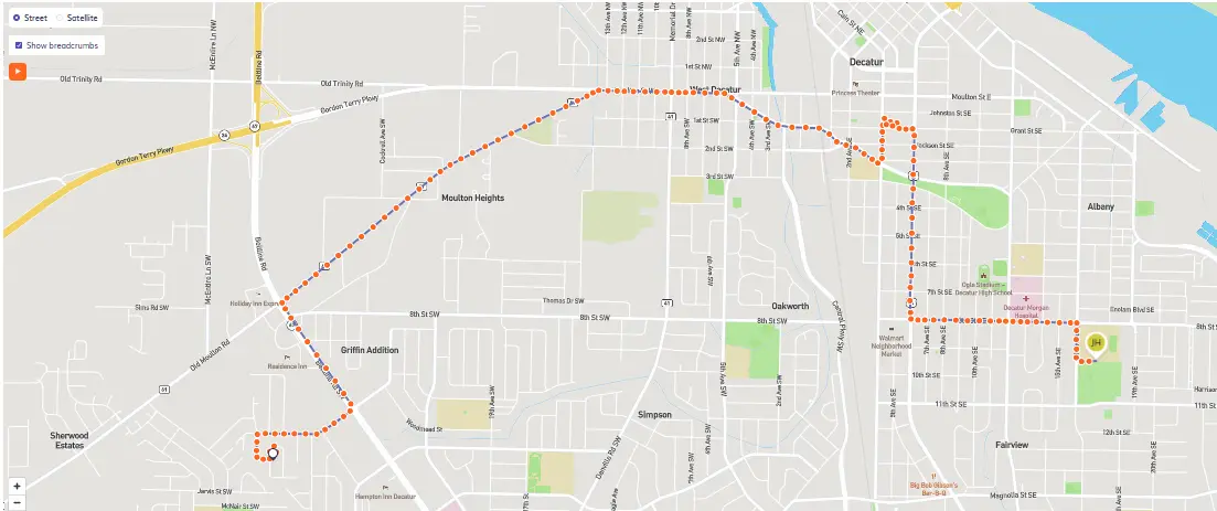 gps mileage tracking app midwest