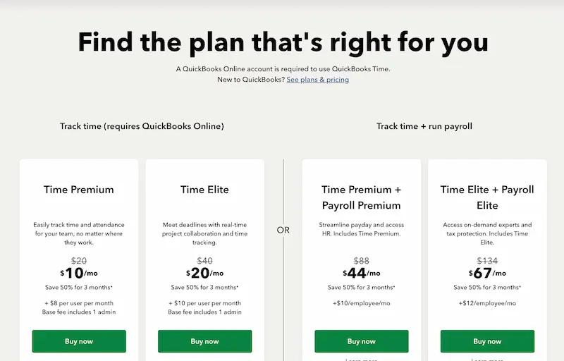 quickbooks time pricing november 2025