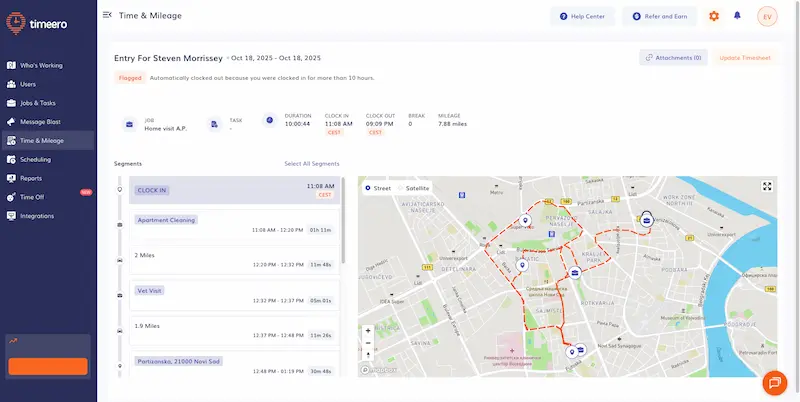 property maintenance mileage tracking