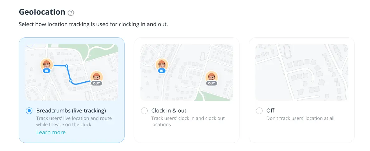 connecteam geolocation settings 