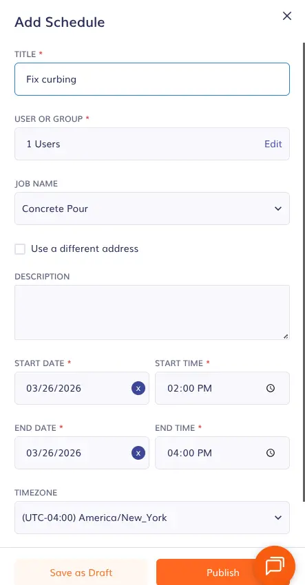timeero scheduling settings